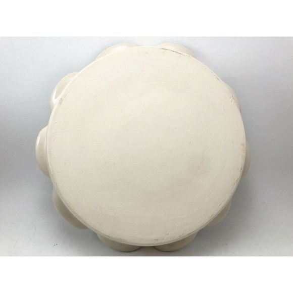 Vintage 1994 Ellis Pottery Pie Plate 8.5" Ceramic Angel Heart Fluted Marshall TX - Picture 6 of 8